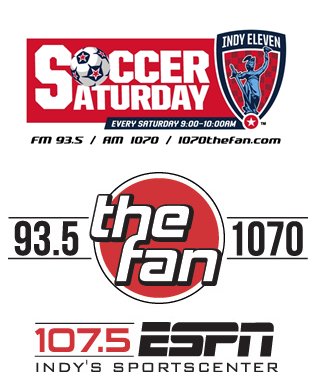 IndyEleven's tweet photo. 1 hour til #SoccerSaturday on @1070thefan w/ @IndyEleven's #TimRegan & @janickizzle, @FOXSoccer's @kylejmccarthy https://t.co/zJKFfkiJ9p