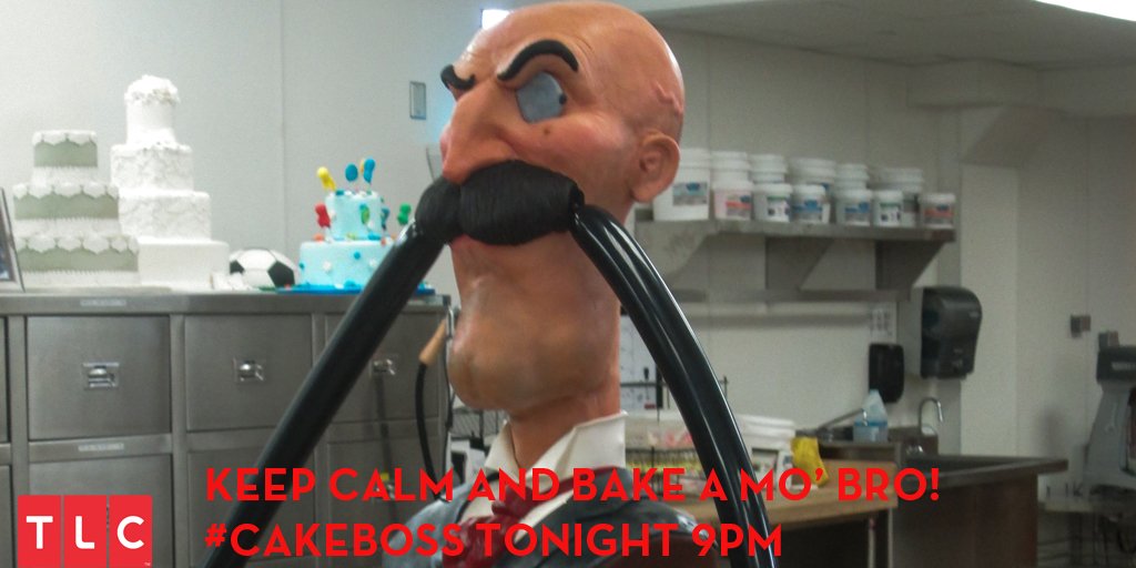 Roll up roll up <a href="/CakeBossUK/">Cake Boss UK</a> and see the marvellous <a href="/CakeBossBuddy/">Buddy Valastro</a> and his every growing moustache cake! tonight 9pm