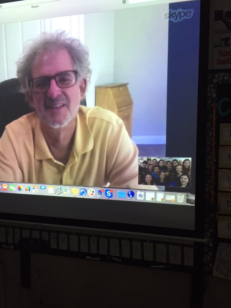 LSsharks5's tweet photo. @HenryCClark Thank you so much for taking time to chat with our 5th grade friends #skype #lpsleads @LillianSchuElem https://t.co/FWbXzOehaS