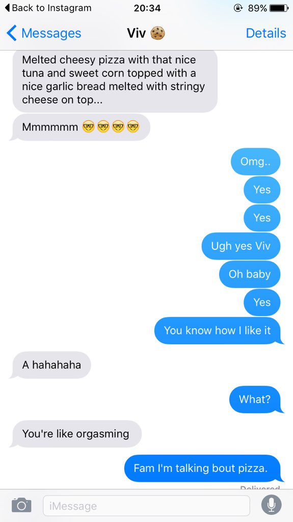 Jodeous's tweet photo. Talking bout pizza I am..dunno what she's talking about https://t.co/oeWTGgGVs0