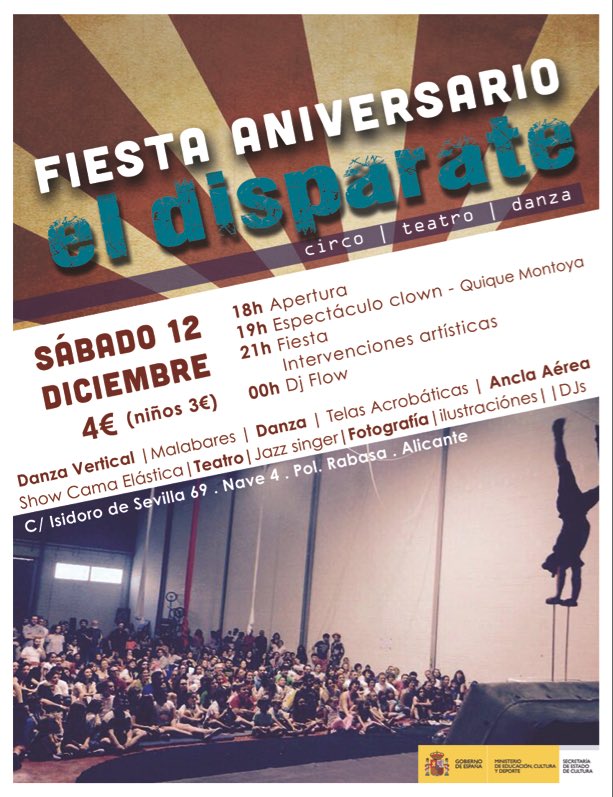 SubcieloAereo's tweet photo. Mañana nuestro espacio #Eldisparate cumple su primer año de crecimiento y lo festeja por todo lo alto. Te esperamos! https://t.co/Ub7Vu9QwrI