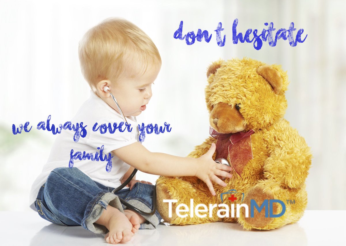 telerainmd's tweet photo. No ER, no high costs. #Telerainmd doctors help your children at any time of the night, with the lowest costs! https://t.co/qET6lotAdJ