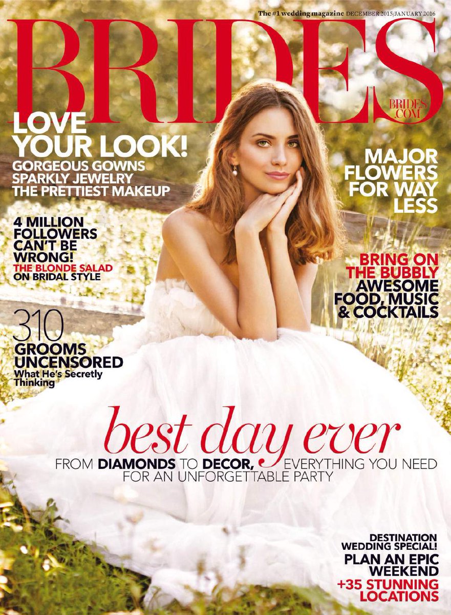 BryanBantryInc's tweet photo. Latest cover for @brides out now. Hair by @JillianHalouska using @oribe. 📷#ChristopherFerguson. 👰 https://t.co/0YLmSVD7BQ