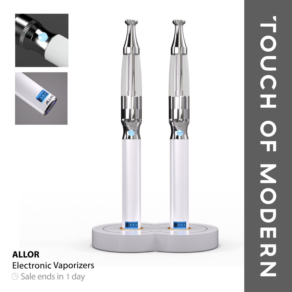 ALLORVaporizers's tweet photo. 1 day left of ALLOR sale on @touchofmodern
ALLOR Solution | $99.99 
purchase yours today!
https://t.co/mlUMyFAjvT https://t.co/w3X3zoZHiJ