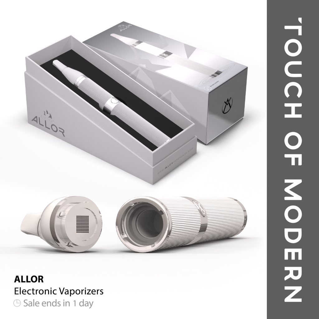 ALLORVaporizers's tweet photo. 1 day left of ALLOR sale on @touchofmodern
ALLOR Everest | $159.99
purchase yours today!
https://t.co/mlUMyFAjvT https://t.co/WaXIyuy3EV