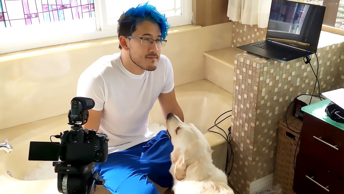 markiplier's tweet photo. Mentally prepping for another Ice Bath Challenge https://t.co/rPZlZLdYaI