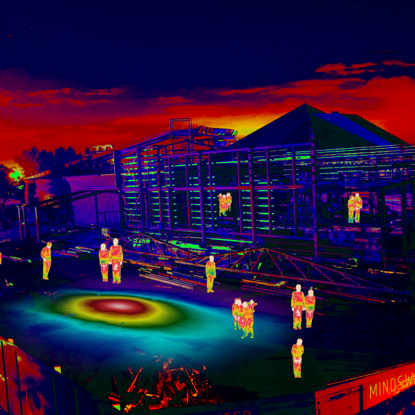 THORPEPARK's tweet photo. Last night our thermal imaging camera captured some unidentified activity over at the WC16 site...#mindswanted https://t.co/ZK5hHTv179