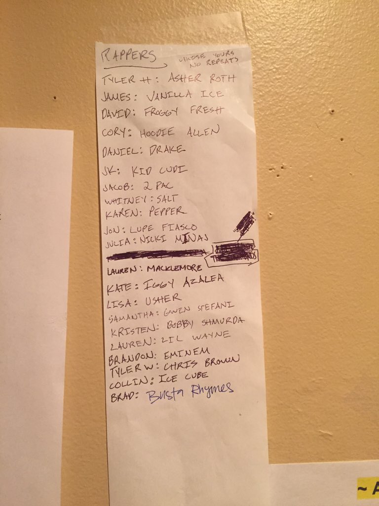 tykhansen's tweet photo. When your manager gives everyone a rapper name. #LosCrew https://t.co/GHrExaIMHB