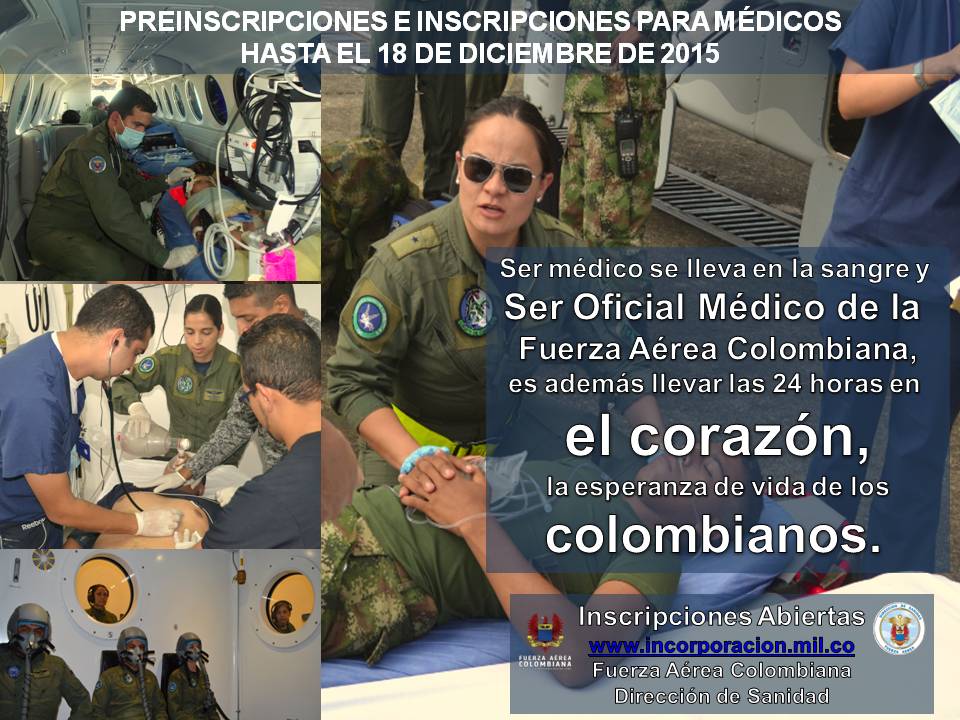 JEFSAFAC's tweet photo. Incorporación Oficiales #Médicos #FAC hasta el 18 de Dic de 2015, conoce los requisitos en https://t.co/ZwHUJ1MMy3 https://t.co/zIZo2zU7xp