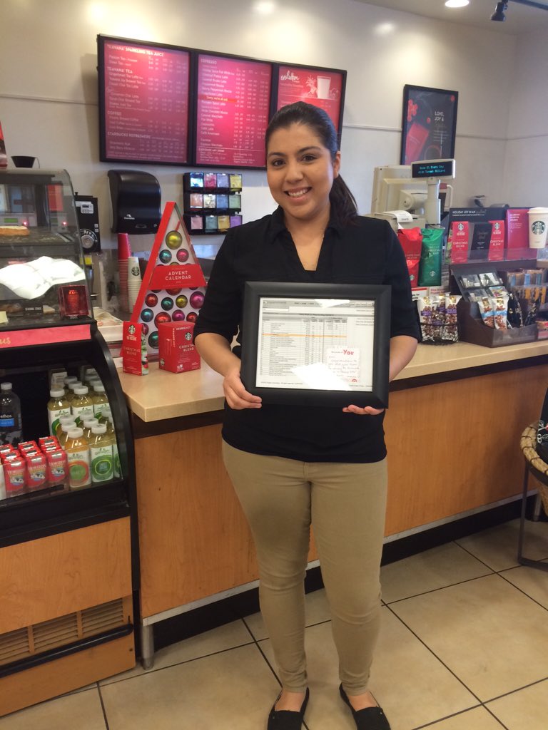 Kim and her amazing Starbucks team drove 21% comp last week! #1 in Group 296! <a href="/Matthewdamian1/">Matt Johnson</a> <a href="/JGyllenhammer/">John Gyllenhammer</a>
