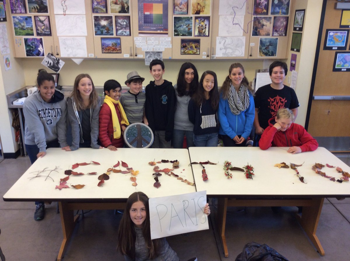 prospectsierra's tweet photo. PS seventh graders send an important message to Paris, joining submissions from around the world!  #EarthToParis https://t.co/RbkpnSsml0