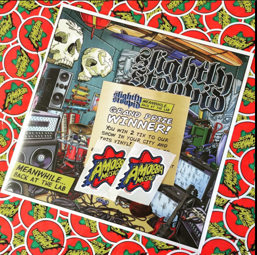 SlightlyStoopid's tweet photo. 1st to find our gold #BackattheLab vinyl at @AmoebaBerkeley wins 2 tix to our NYE show at @thewarfield #SanFrancisco https://t.co/viese32qtj