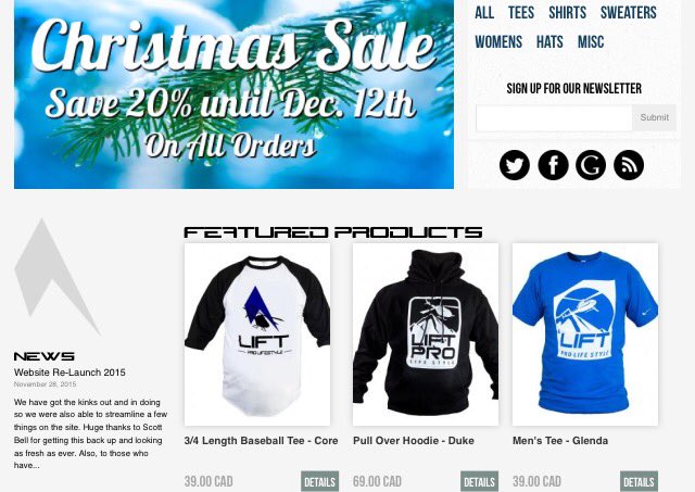 LiftPro's tweet image. Show off your Profession with our Heli Branded Apparel. And it's 20% off til tomorrow!
liftprolifestyle.com