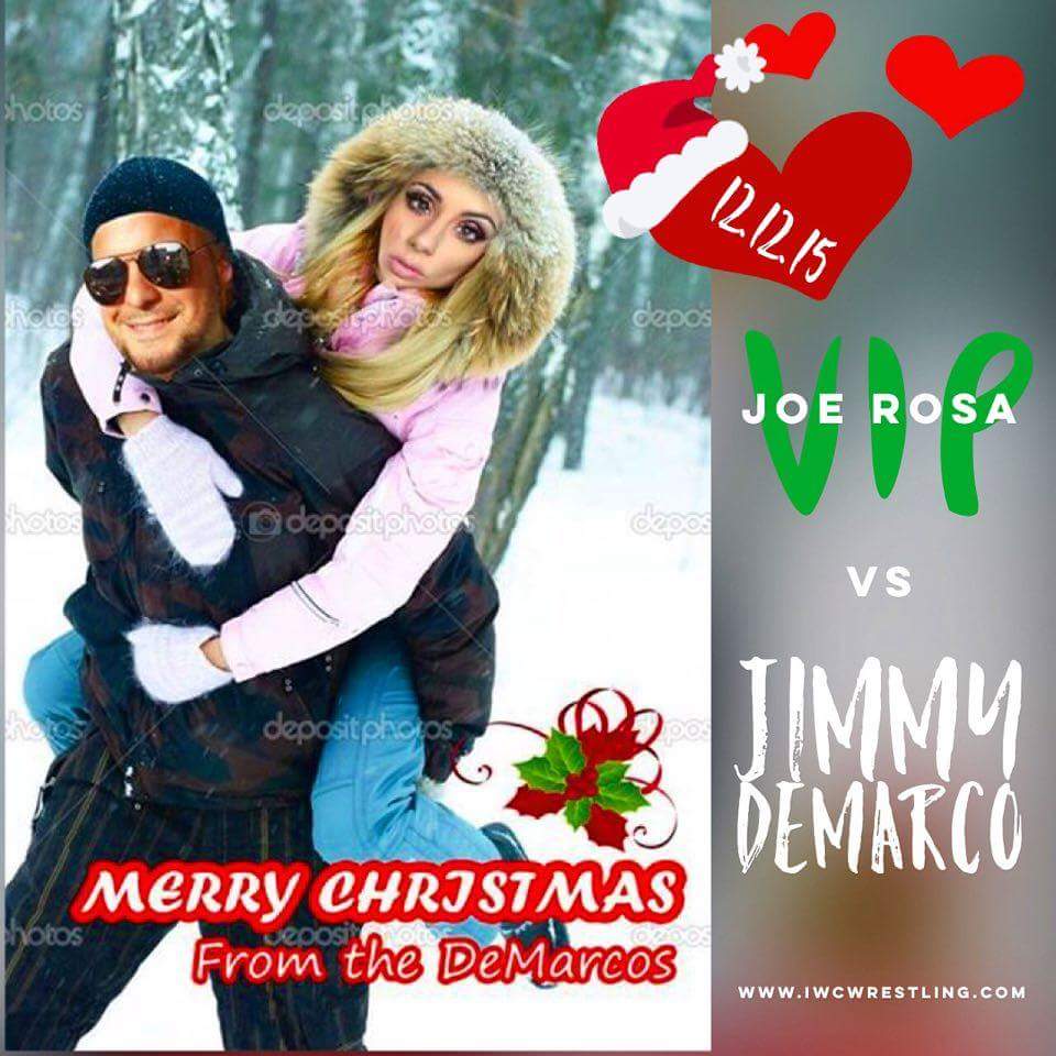 IWCwrestling's tweet photo. It's easy to see that Jimmy D thinks he's getting more than a kiss Saturday. Tickets at https://t.co/XIdyXKkKu2! https://t.co/WiYLKEu47R