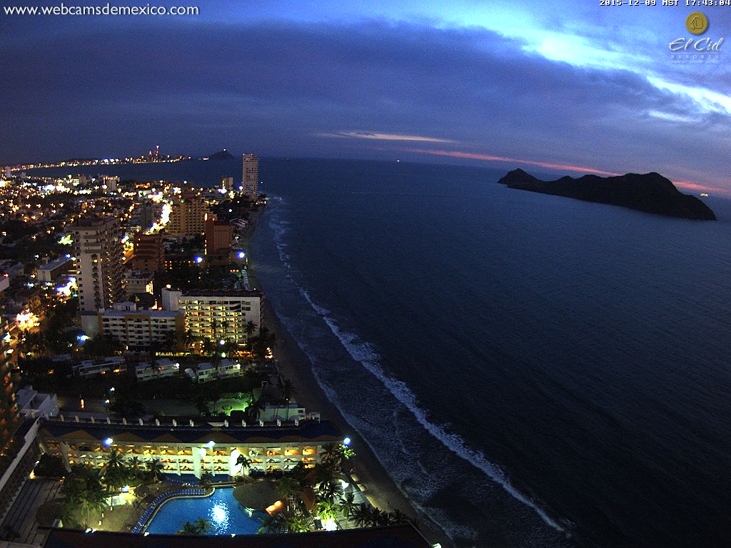 webcamsdemexico's tweet image. Entre azules y anaranjados, así el atardecer de hoy en #Mazatlán #Sinaloa:
