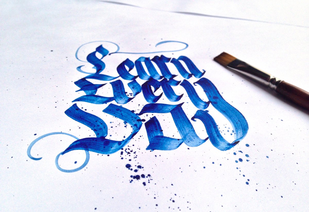 Kevinbth's tweet image. Learn everyday
#calligraphy #letters #Typography #handtype #handlettering #art #paint #blue
bit.ly/1Q0FZ8z