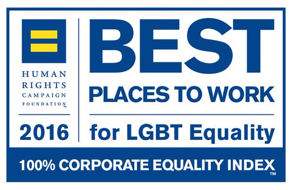 comcastcareers's tweet photo. We're proud to have earned a perfect #100CEI score for supporting #LGBT equality. #CEI2016 https://t.co/2j6eihclxr https://t.co/EVM8dZTzno