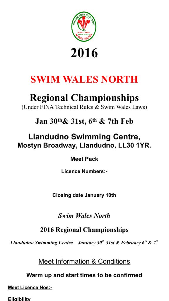 Corwen Swim Club tweet media