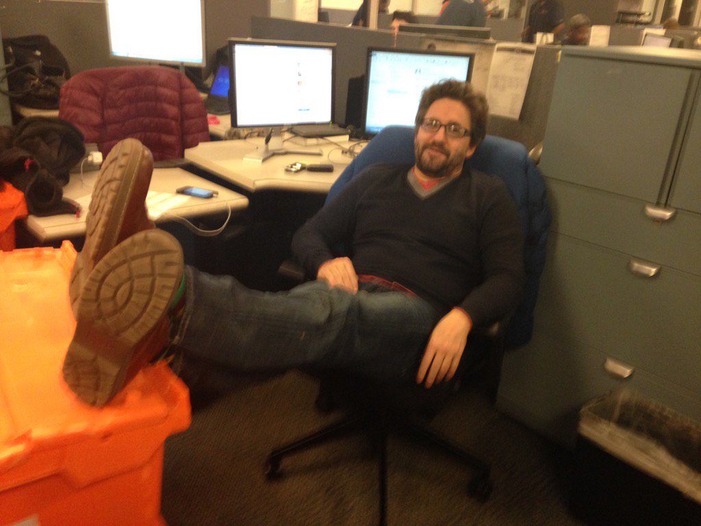 Adam Goldman ready to move on. #lastday