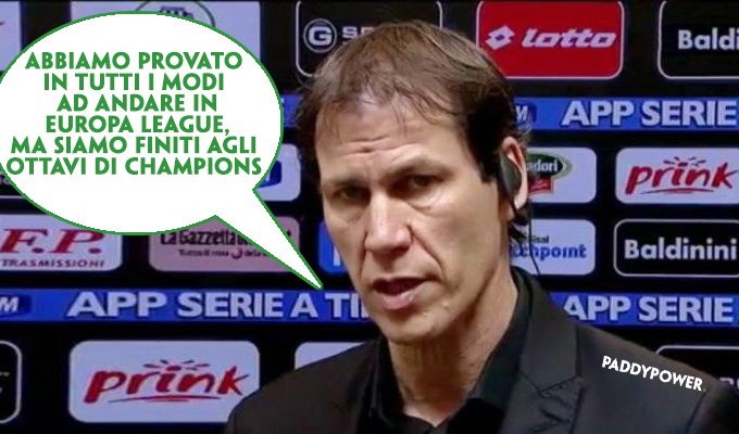 PaddyPowerItaly's tweet photo. Prime dichiarazioni di #Garcia su #RomaBATE 😂😭 https://t.co/GAwAzjX5D1