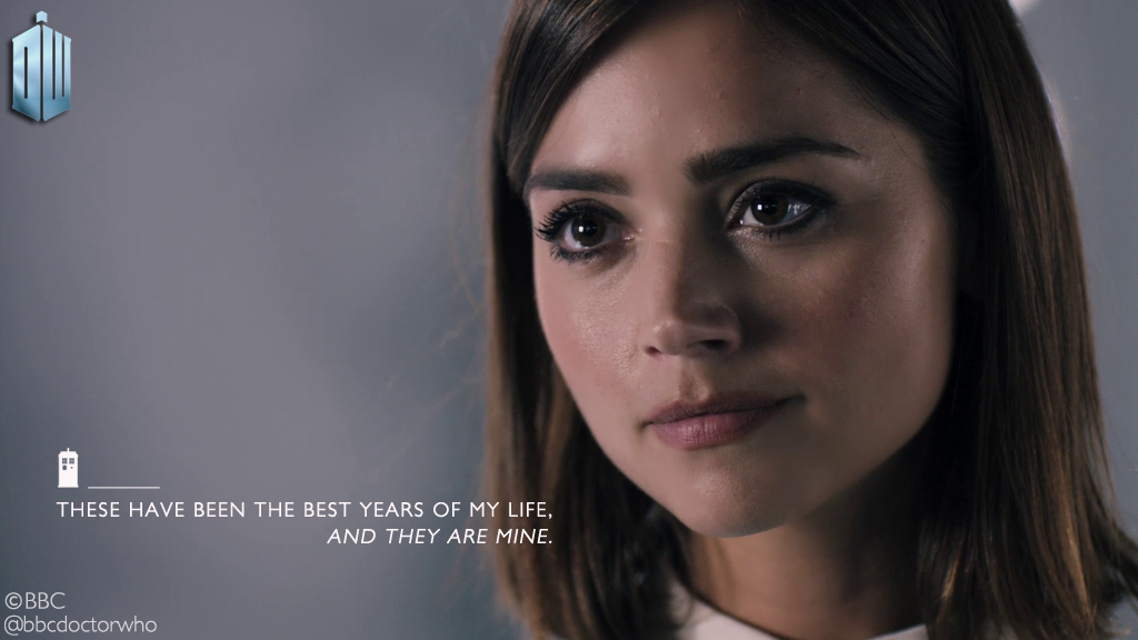 bbcdoctorwho's tweet photo. Jenna Coleman looks back...
https://t.co/wVOVROMaNE 
#DoctorWho https://t.co/uIvzr8Kd3i