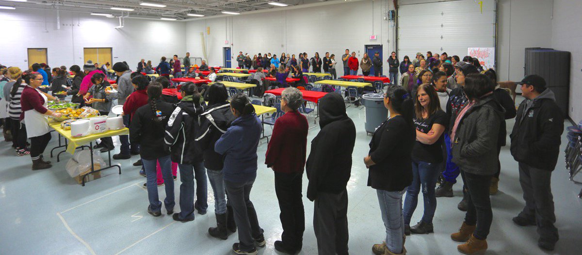 NorthlandsColg's tweet photo. Churchill students prepped a delicious meal for the annual Northlands College Staff &amp; Student Christmas Lunch! #CYVC https://t.co/hMyY1btA5o