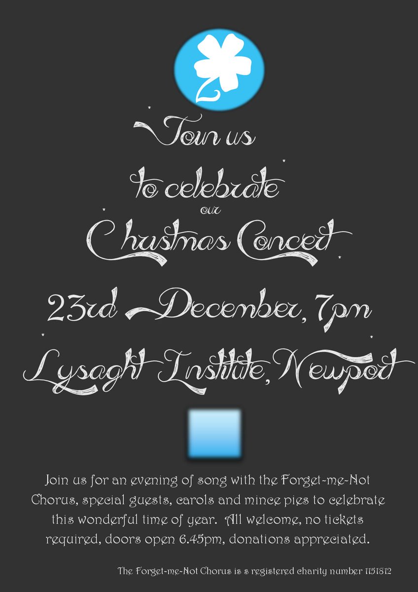 Two weeks to go until @FMNChorus Newport's Christmas Concert and the
choir are sounding hot! Amazing people.