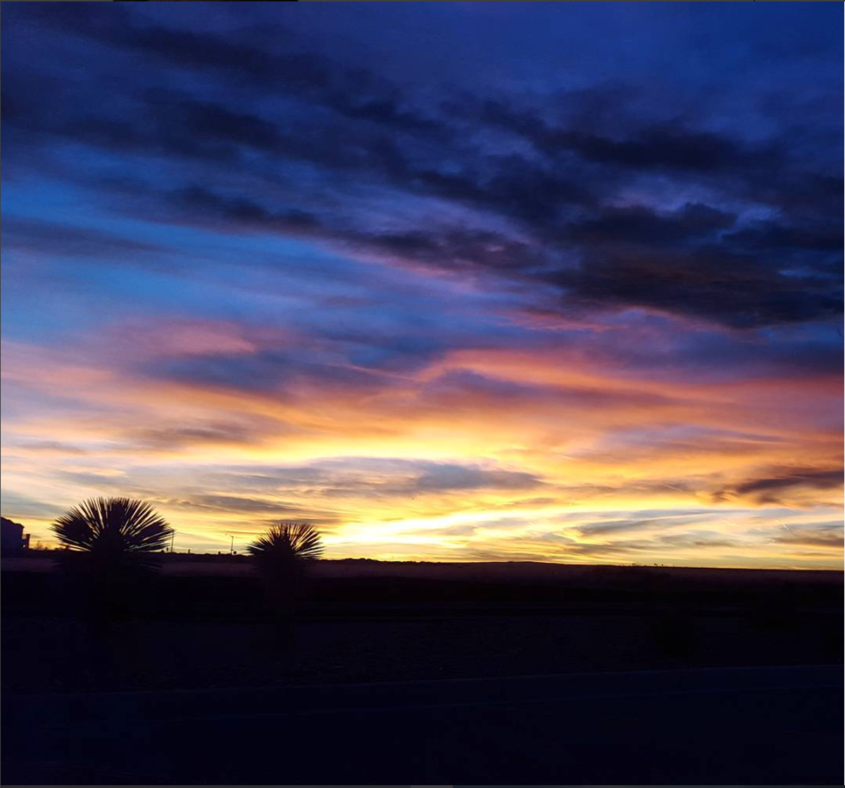 MesadelSolNM's tweet photo. Thank you @wadeheather for the great Instagram photo of last night's sunset from Mesa del Sol! #PureMesa https://t.co/z2jk0LYyFG