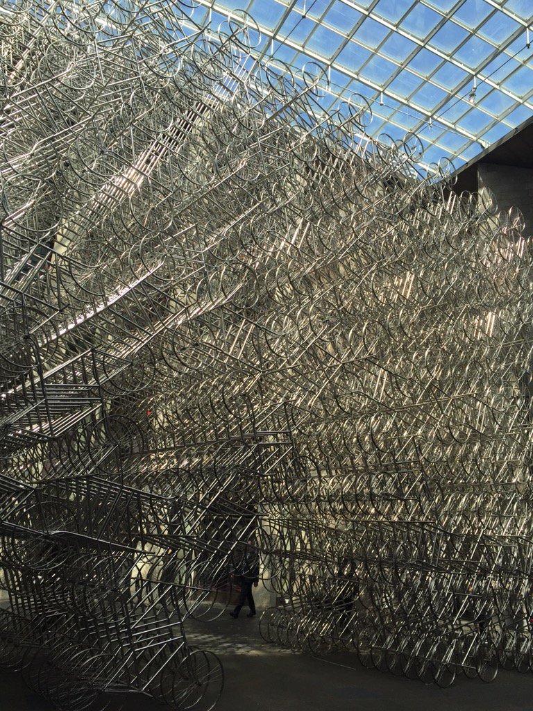 Taking a sneak peak at #AiWeiwei at <a href="/NGVMelbourne/">NGV</a>