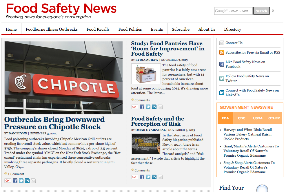 corvium's tweet image. The 10 Best Sources for Food Safety Info bit.ly/1OOwU1j #foodsafety #newsources #breakingnews #biotech