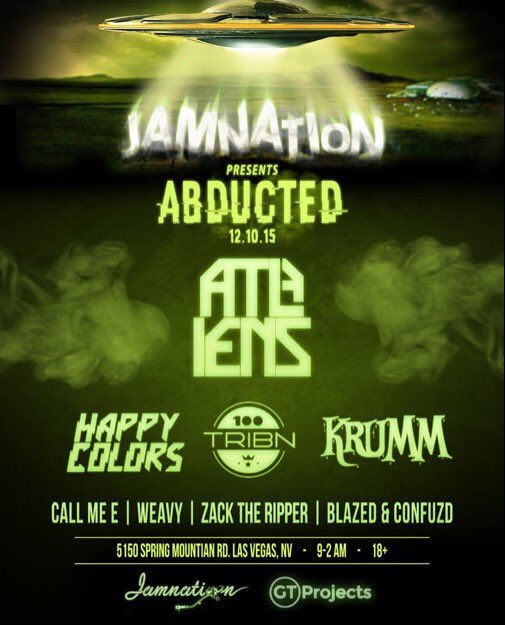 GenieSupreme's tweet photo. FREE TICKET CONTEST! Going to #Abducted ? Get this to 50 RTs and one lucky winner will get in on me!!! @Jamnationlv https://t.co/WIiFQzo7ok