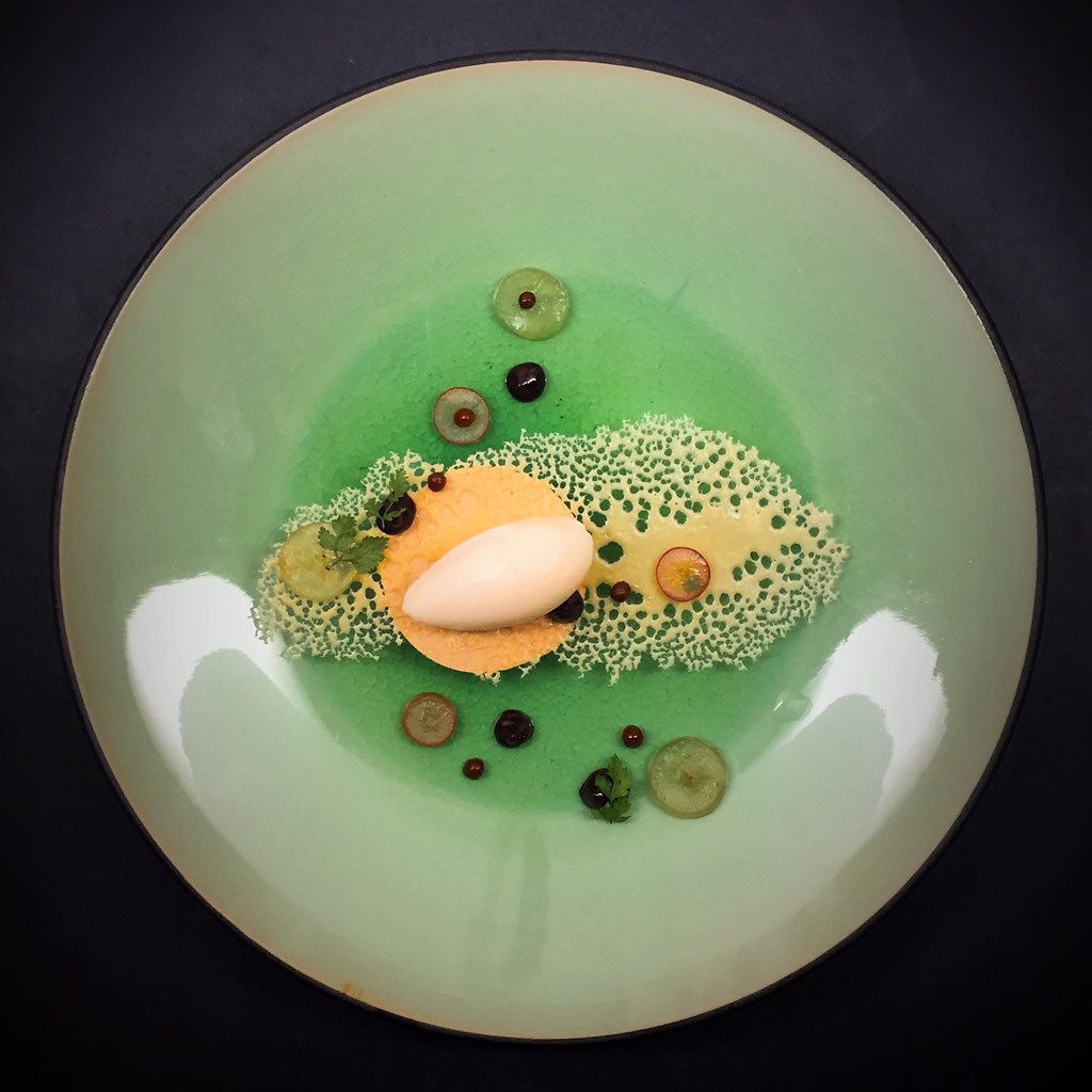 Juni_NYC's tweet photo. This wonderful creation by Chef Mina is a combination of Grape, Walnut and Cinnamon. @shergatt #nationalpastryday https://t.co/Z13CBEmo61