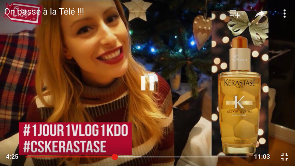 nolwennriou's tweet photo. Participation au concours de la chaîne @BeauteActive et @SafiaVendome #1jour1vlog1kdo #cskerastase https://t.co/vciL4D5MjO