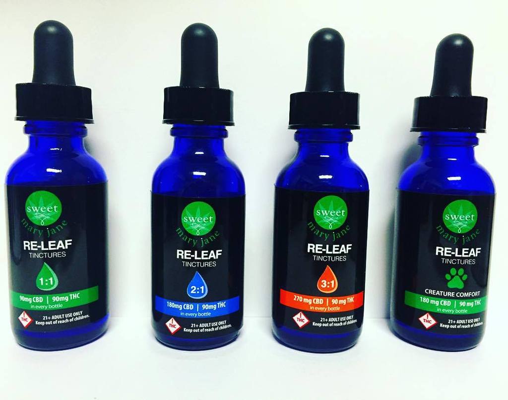 Re-Leaf tinctures are now available with recreational dosing! CBD blends in 1:1, 2:1, 3:1 ratios along with our Cre…