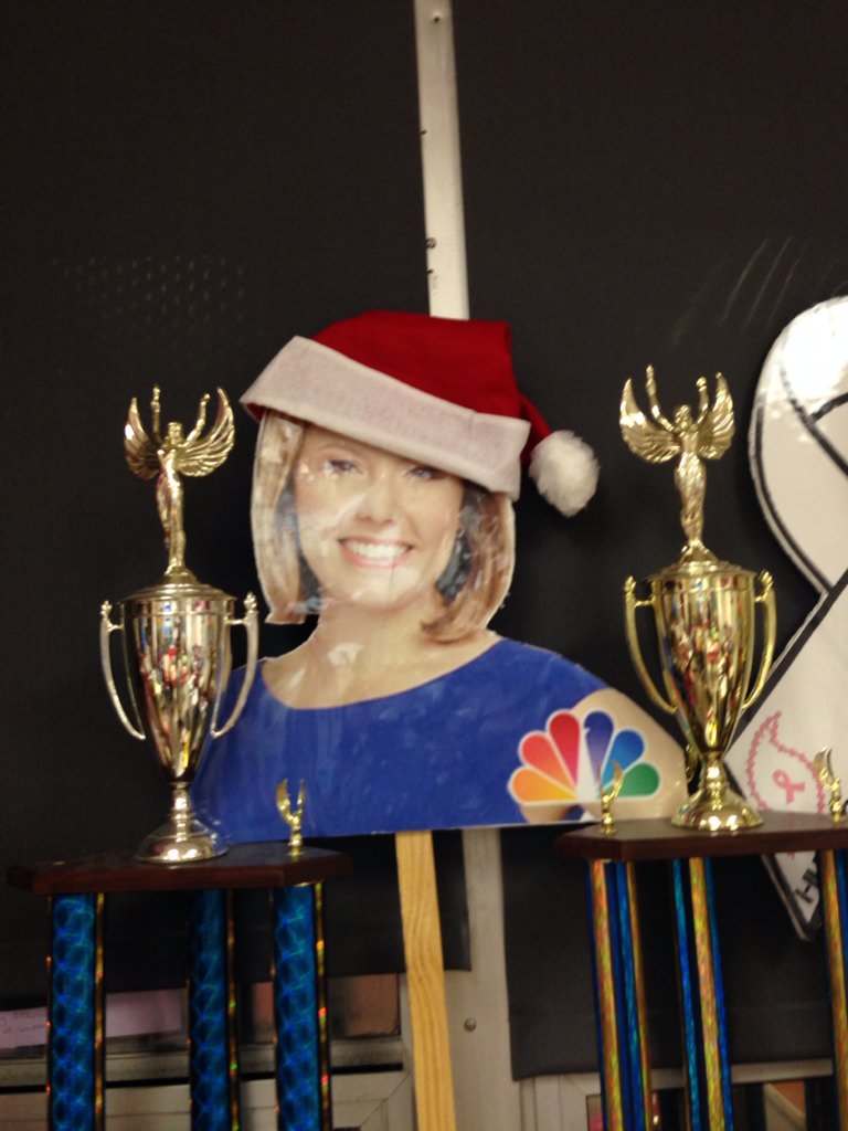 Hey <a href="/DylanDreyerNBC/">Dylan Dreyer</a> we got you all dressed up for the holidays!! Love, Hurricane PINK