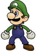 razzadoop's tweet photo. I can't get over this Luigi from the N64 Smash Bros.  God, I love the promo art for that game. https://t.co/she68VIRS3