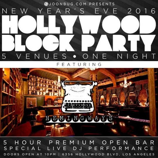 YourNewYearsEve's tweet photo. Party like Gatsby...err or Ernest Hemingway at the elegant LA Hemingway Lounge for #NYE16. https://t.co/6fR98Lg16K https://t.co/CffuJzPxhY