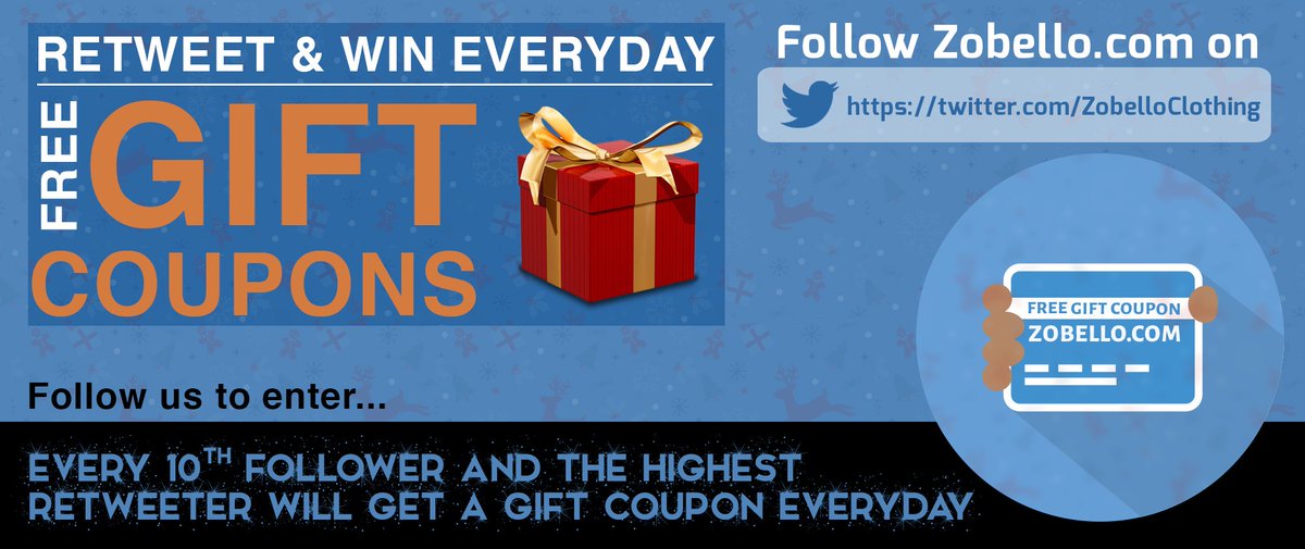 ZobelloClothing's tweet photo. 2nd Day of #Contest in ON. Let's see who all are #lucky today!!
#Follow #Tweet #Retweet #Zobello &amp; win GIFT #Coupns! https://t.co/S5bSR7Jfk4
