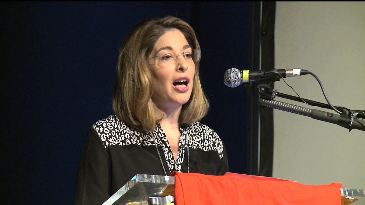 democracynow's tweet photo. VIDEO: Naomi Klein Speaks on Climate Deal, Backs Defiance of French Protest Ban in Paris https://t.co/AoZJHimmkV https://t.co/TU8KY7H6aU