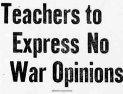 MrAllsopHistory's tweet photo. Objectivity in the classroom, 1914. Is this #WW1 clipping still relevant? #historyteacher https://t.co/RfTGO7Ke27 https://t.co/GWjY60WWiJ