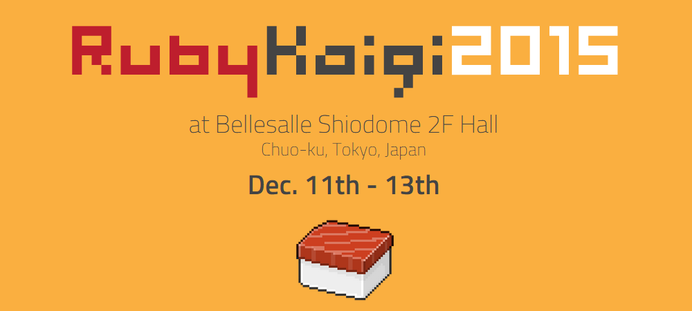 HiTechAgenda's tweet photo. The RubyKaigi Conference, December 11-13, Japan. Learn more: https://t.co/NPHGMp2Jek @rubykaigi #rubykaigi https://t.co/I1ePvEe19k