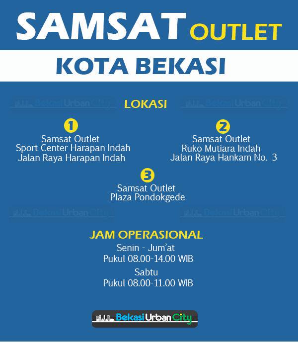 BekasiUrbanCity's tweet photo. Berikut ini adalah lokasi Outlet Samsat Kota Bekasi dan jam operasionalnya. Buat yg ingin perpanjang STNK,dll https://t.co/h5lw5FxJNX