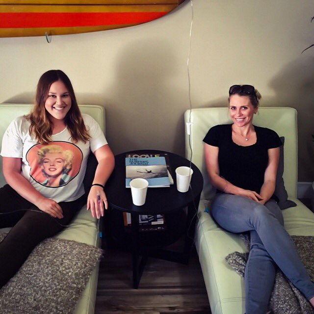 HydrationRoom's tweet photo. Our friends from @facialworks get their glow on with our Skin Health IV Therapy! #thehydrationroom #ivtherapy https://t.co/3YmfvFwtrb