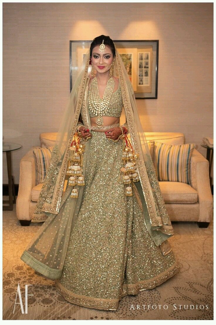 gold bridal lengha