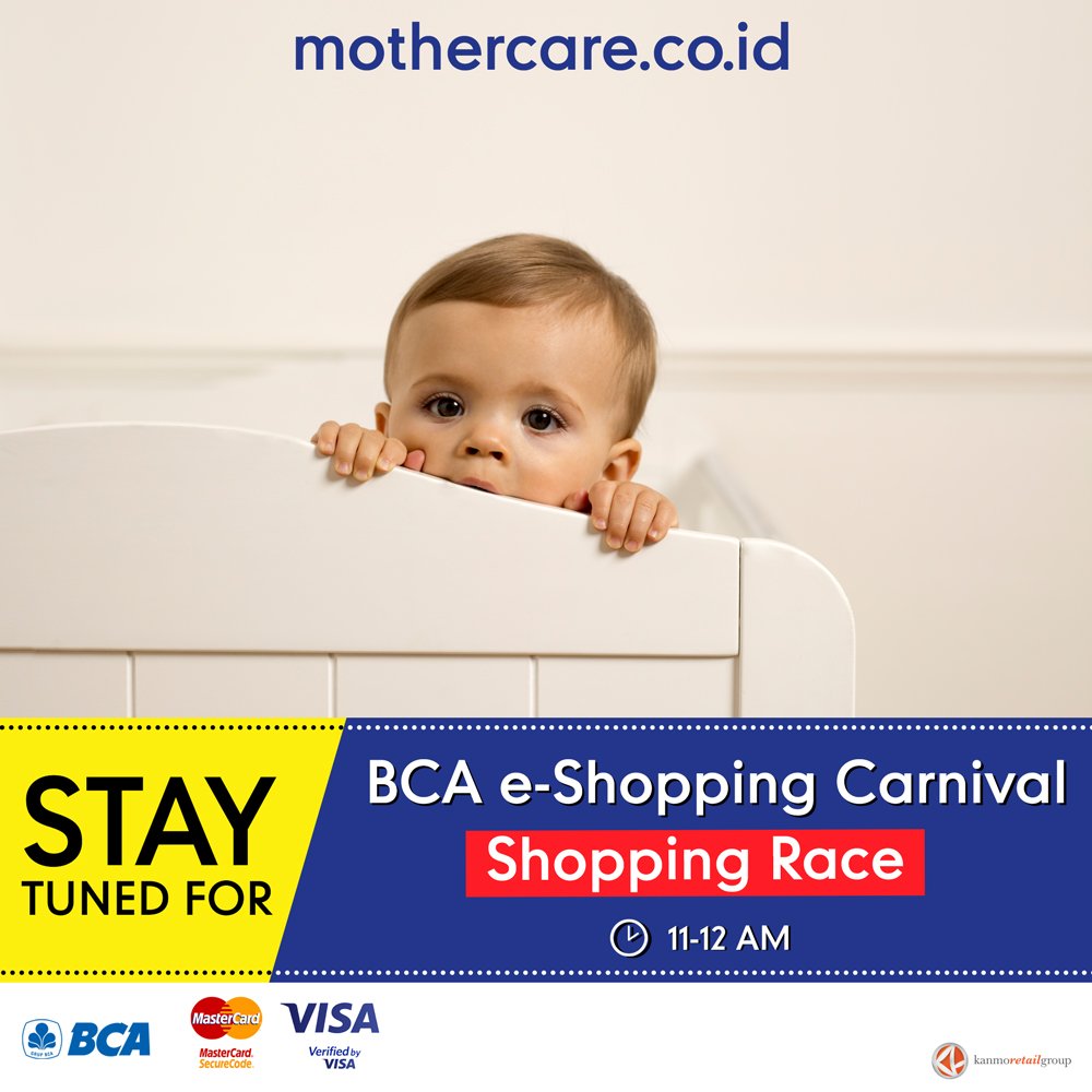 LastdaytojoinShoppingRacewithMothercare! Hanya pukul 11-12siang ini lh! jgnsampai ketingglan yh.WithLove,Mothercare!