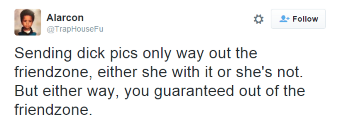 MeninistTweet's tweet photo. pretty much the only way out of the friend zone https://t.co/ldOTsz6zqu
