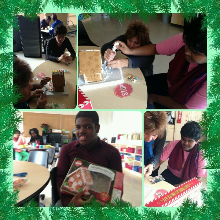 parkholmeroom7's tweet photo. We made an awesome gingerbread house with Miss Pat. #countdown Day 8 #festive #fun #ediblecraft https://t.co/C8DLfbu5Qq