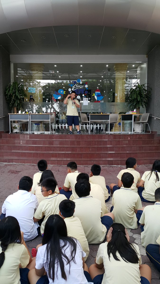 Quangn88143's tweet photo. Today, we had a practice assembly for our students performance tonight. Student monologues. #aismsrocks #amisvnfun https://t.co/q1ievkZqMX