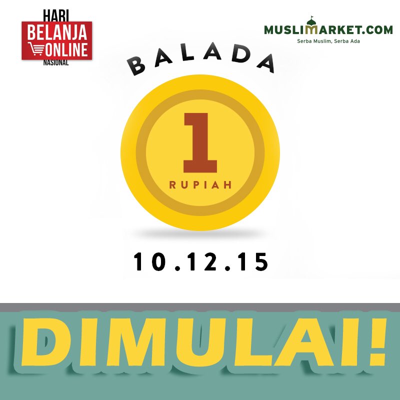 Balada SATU rupiah sudah DIMULAI! Ayo tunggu apalagi! Beli sekarang bit.ly/mmHarbolnas