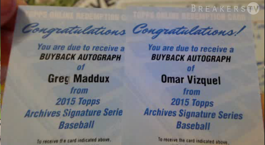 DanielleDooly's tweet photo. Pulled @LiveCaseBreak @TimJHarmer Greg Maddux buyback auto AND Omar Vizquel buyback auto #samebox https://t.co/iYsAjv8oQL